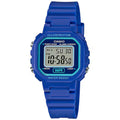 Casio Timeless LA-20WH-2AEF digital herrklocka med blå urtavla och armband i resin