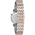 Bulova Regatta 98P192 analog damklocka med vit urtavla och armband i rostfritt stål