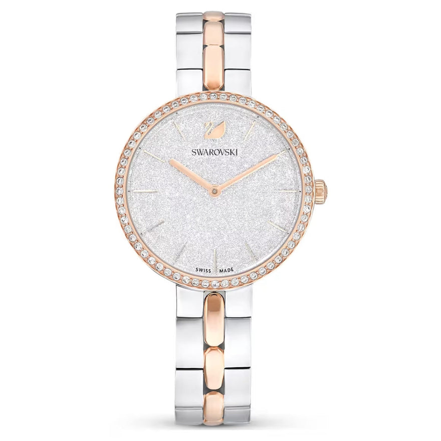 Swarovski Cosmopolitan 5644081 analog damklocka med silver urtavla och armband i rostfritt stål