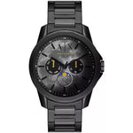 Armani Exchange Banks AX1738 analog herrklocka med grå urtavla och armband i rostfritt stål