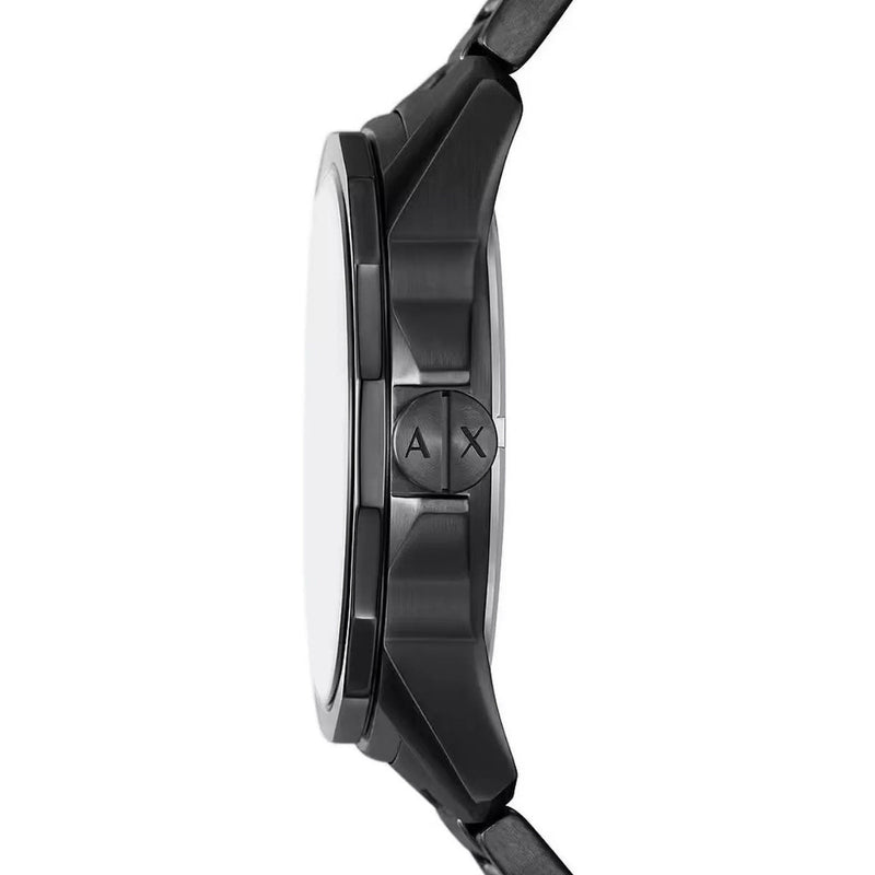Armani Exchange Banks AX1738 analog herrklocka med grå urtavla och armband i rostfritt stål