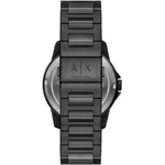 Armani Exchange Banks AX1738 analog herrklocka med grå urtavla och armband i rostfritt stål