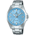 Casio Edifice EFV-100D-2BVUEF analog herrklocka med blå urtavla och armband i rostfritt stål