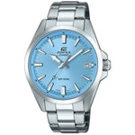 Casio Edifice EFV-100D-2BVUEF analog herrklocka med blå urtavla och armband i rostfritt stål