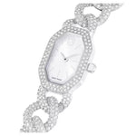 Swarovski Dextera chain 5668899 analog damklocka med silver urtavla och armband i rostfritt stål