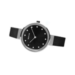 Bering Classic 12034-102 analog damklocka med svart urtavla och armband i rostfritt stål