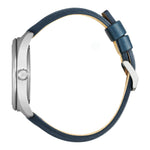 Citizen Eco Drive BM8560-45LE analog herrklocka med blå urtavla och armband i läder