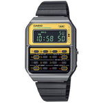 Casio Vintage CA-500WEGG-9BEF digital herrklocka med svart urtavla och armband i rostfritt stål