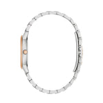 Bulova Sutton 98P213 analog damklocka med vit urtavla och armband i rostfritt stål