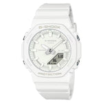 Casio G-shock GMA-P2100-7AER analog damklocka med vit urtavla och armband i resin