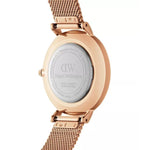 Daniel Wellington Petite DW00100471 analog damklocka med roséguld urtavla och armband i rostfritt stål