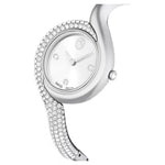 Swarovski Dextera asymmetric 5700996 analog damklocka med silver urtavla och armband i rostfritt stål