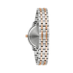 Bulova Sutton 98P213 analog damklocka med vit urtavla och armband i rostfritt stål