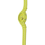 Casio G-shock GA-2100-9A9ER analog herrklocka med gul urtavla och armband i resin