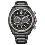 Citizen Eco Drive CA4567-82H analog herrklocka med grå urtavla och armband i rostfritt stål