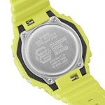 Casio G-shock GA-2100-9A9ER analog herrklocka med gul urtavla och armband i resin