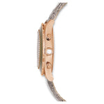 Swarovski Octea chrono 5671153 analog damklocka med grå urtavla och armband i skinn