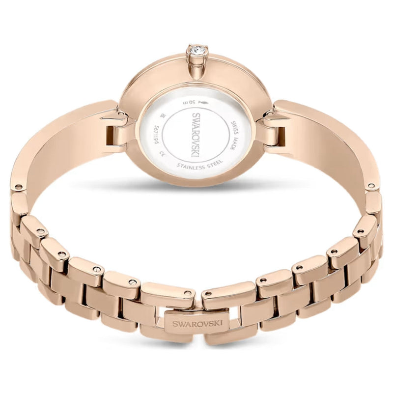 Swarovski Illumina 5671196 analog damklocka med vit urtavla och armband i rostfritt stål