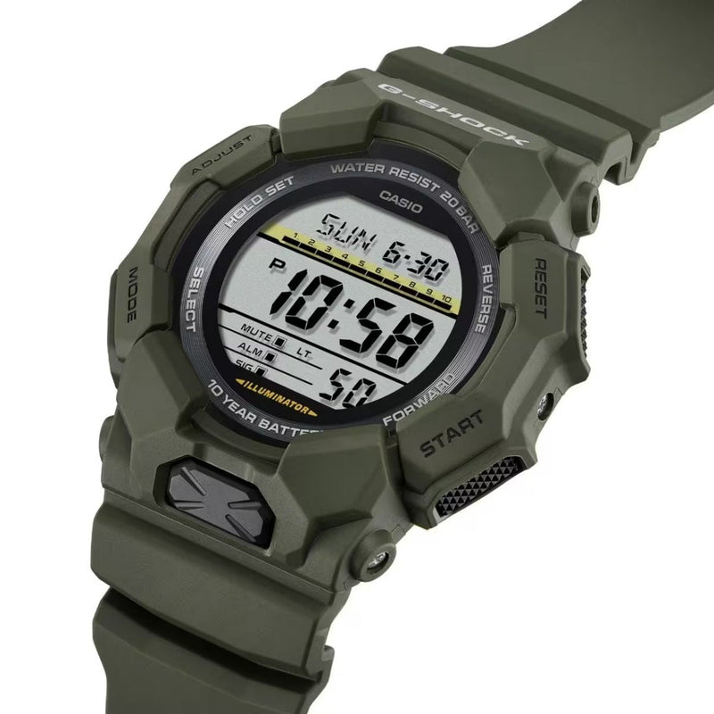 Casio G-Shock GD-010-3ER digital herrklocka med svart urtavla och armband i resin
