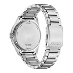 Citizen Marine Eco-Drive AW1761-89L analog herrklocka med blå urtavla och armband i rostfritt stål