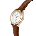 Citizen Classic Eco-Drive AW1753-10A analog herrklocka med silver urtavla och armband i läder