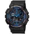 Casio G-Shock GA-100-1A2ER ana-digi herrklocka med svart urtavla och armband i resin