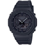Casio G-Shock GA-2100-1A1ER ana-digi herrklocka med svart urtavla och armband i resin