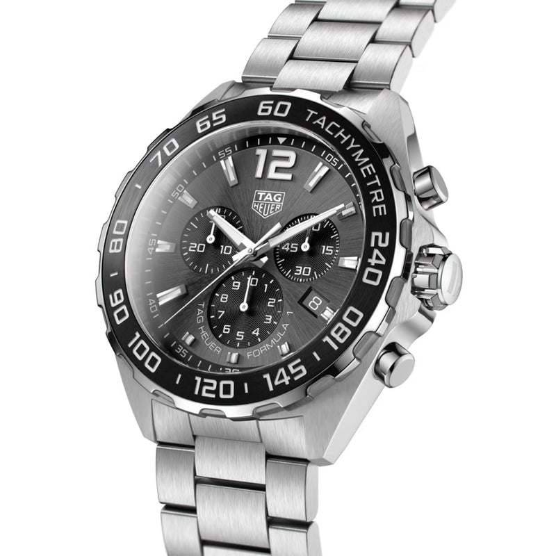 TAG Heuer Formula 1 Chronograph CAZ1011.BA0842 analog herrklocka med svart urtavla och armband i rostfritt stål