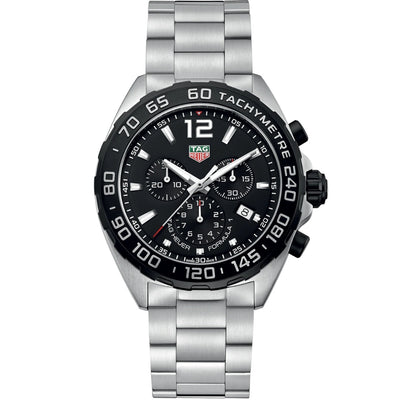 TAG Heuer Formula 1 Chronograph CAZ1010.BA0842 analog herrklocka med svart urtavla och armband i rostfritt stål