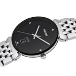 Rado Florence Diamonds R48912713 analog unisexklocka med svart urtavla och armband i rostfritt stål