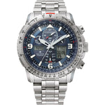 Citizen Promaster Skyhawk JY8100-80L ana-digi herrklocka med blå urtavla och armband i titan