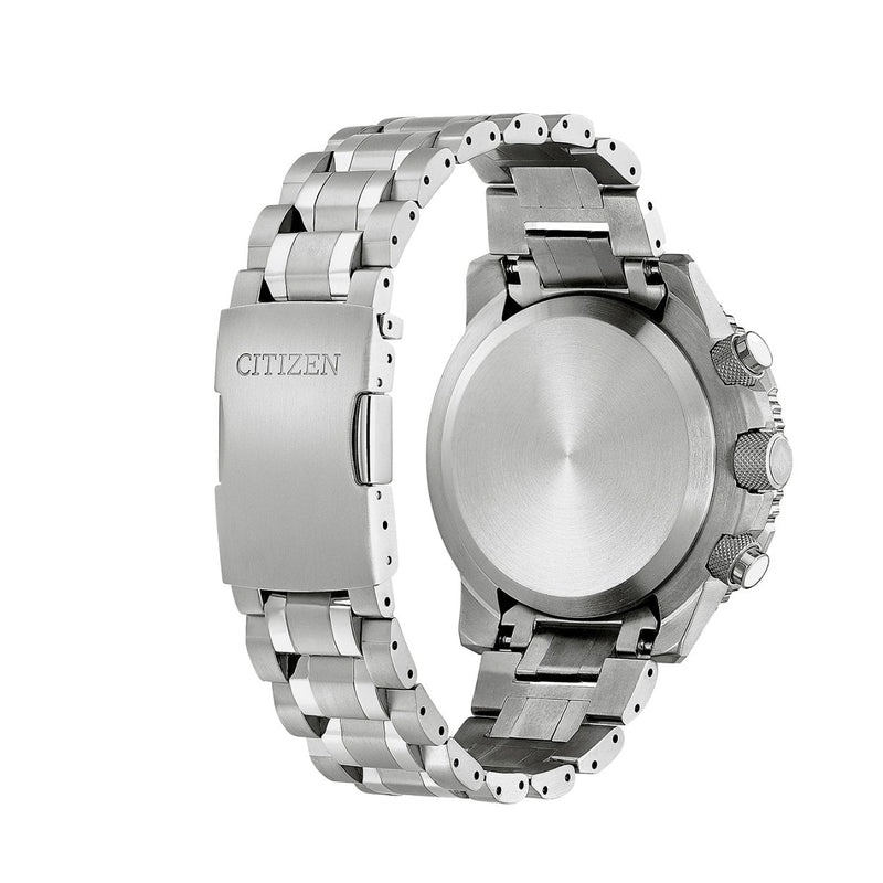 Citizen Promaster Skyhawk JY8100-80L ana-digi herrklocka med blå urtavla och armband i titan