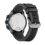 Citizen Eco Drive Radio Controlled CB5006-02L analog herrklocka med blå urtavla och armband i silikon