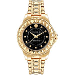 Philipp Plein Rock Couture PWPQA0424 analog damklocka med svart urtavla och armband i rostfritt stål