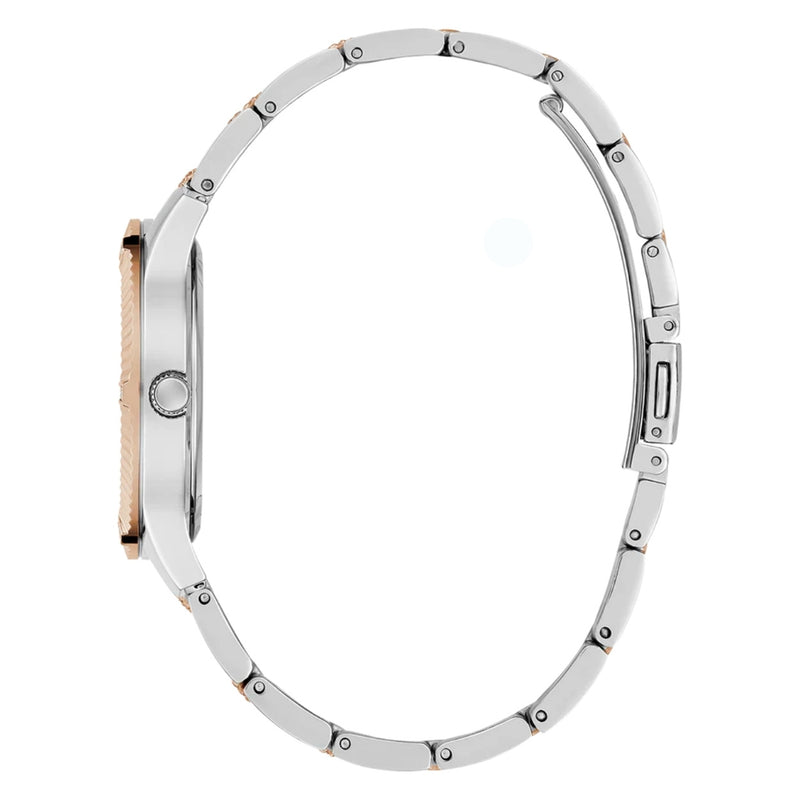 Guess Starstruck Damklocka GW0765L2 analog damklocka med silver urtavla och armband i rostfritt stål