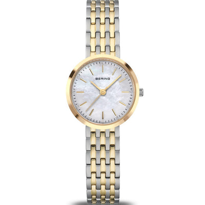 Bering Classic 19126-710 analog damklocka med flerfärgad urtavla och armband i rostfritt stål