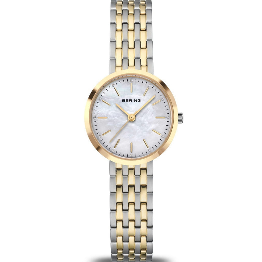 Bering Classic 19126-710 analog damklocka med flerfärgad urtavla och armband i rostfritt stål