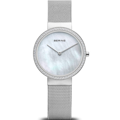 Bering Classic 14531-004 analog damklocka med pärlemor urtavla och armband i rostfritt stål