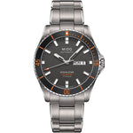 Mido Ocean Star M026.430.44.061.00 analog herrklocka med grå urtavla och armband i titan