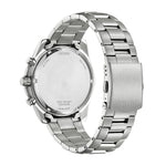 Citizen AQ Kronograf AN8201-57L analog herrklocka med blå urtavla och armband i rostfritt stål