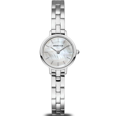 Bering Classic 11022-704 analog damklocka med pärlemor urtavla och armband i rostfritt stål