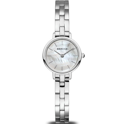 Bering Classic 11022-704 analog damklocka med pärlemor urtavla och armband i rostfritt stål