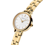 Bering Classic 11022-734 analog damklocka med vit urtavla och armband i rostfritt stål