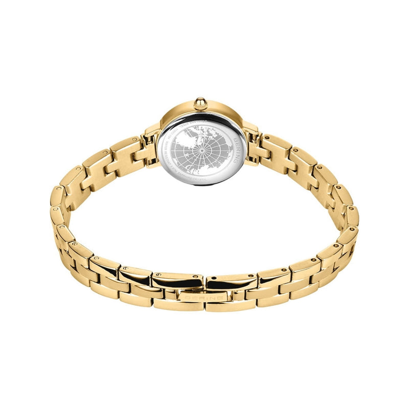 Bering Classic 11022-734 analog damklocka med vit urtavla och armband i rostfritt stål
