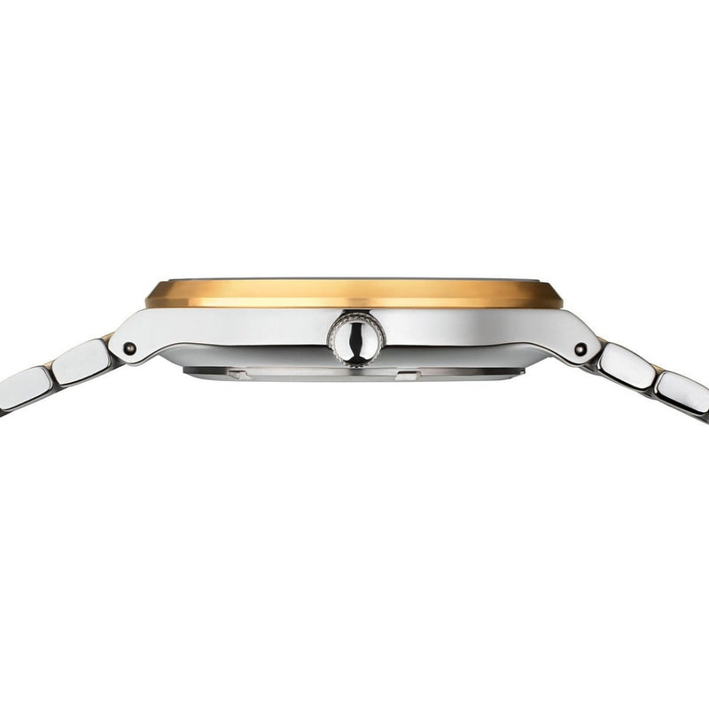 Bering Titanium 14439-718 analog herrklocka med grön urtavla och armband i titan