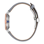 Citizen May bells EM1074-15D analog damklocka med pärlemor urtavla och armband i läder