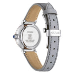 Citizen May bells EM1074-15D analog damklocka med pärlemor urtavla och armband i läder