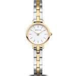 Bering Classic 11022-714 analog damklocka med vit urtavla och armband i rostfritt stål