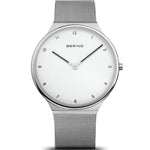 Bering Ultra Slim 18440-004 analog unisexklocka med vit urtavla och armband i rostfritt stål