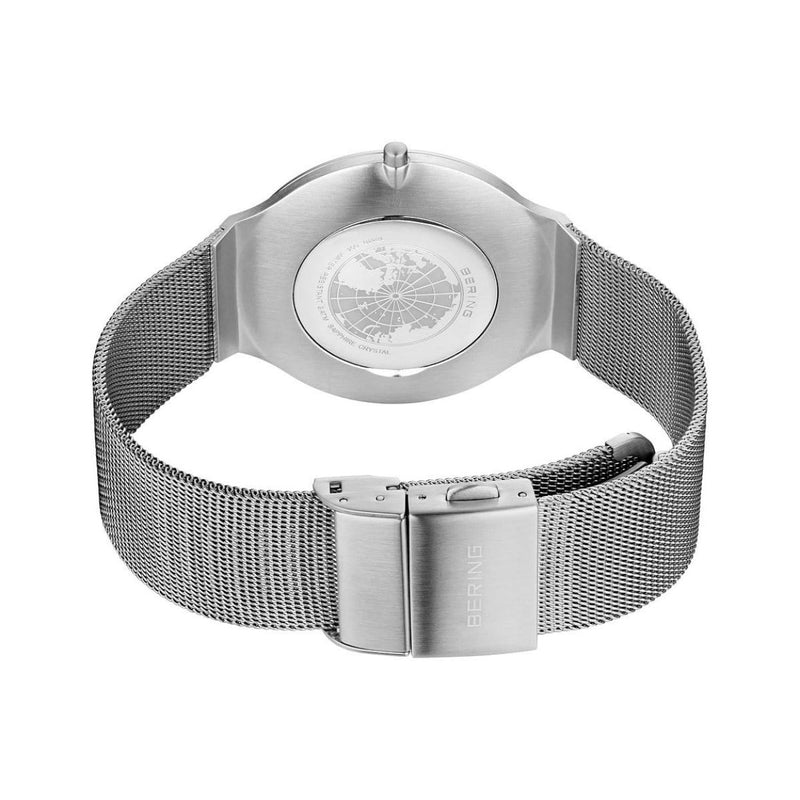 Bering Ultra Slim 18440-004 analog unisexklocka med vit urtavla och armband i rostfritt stål